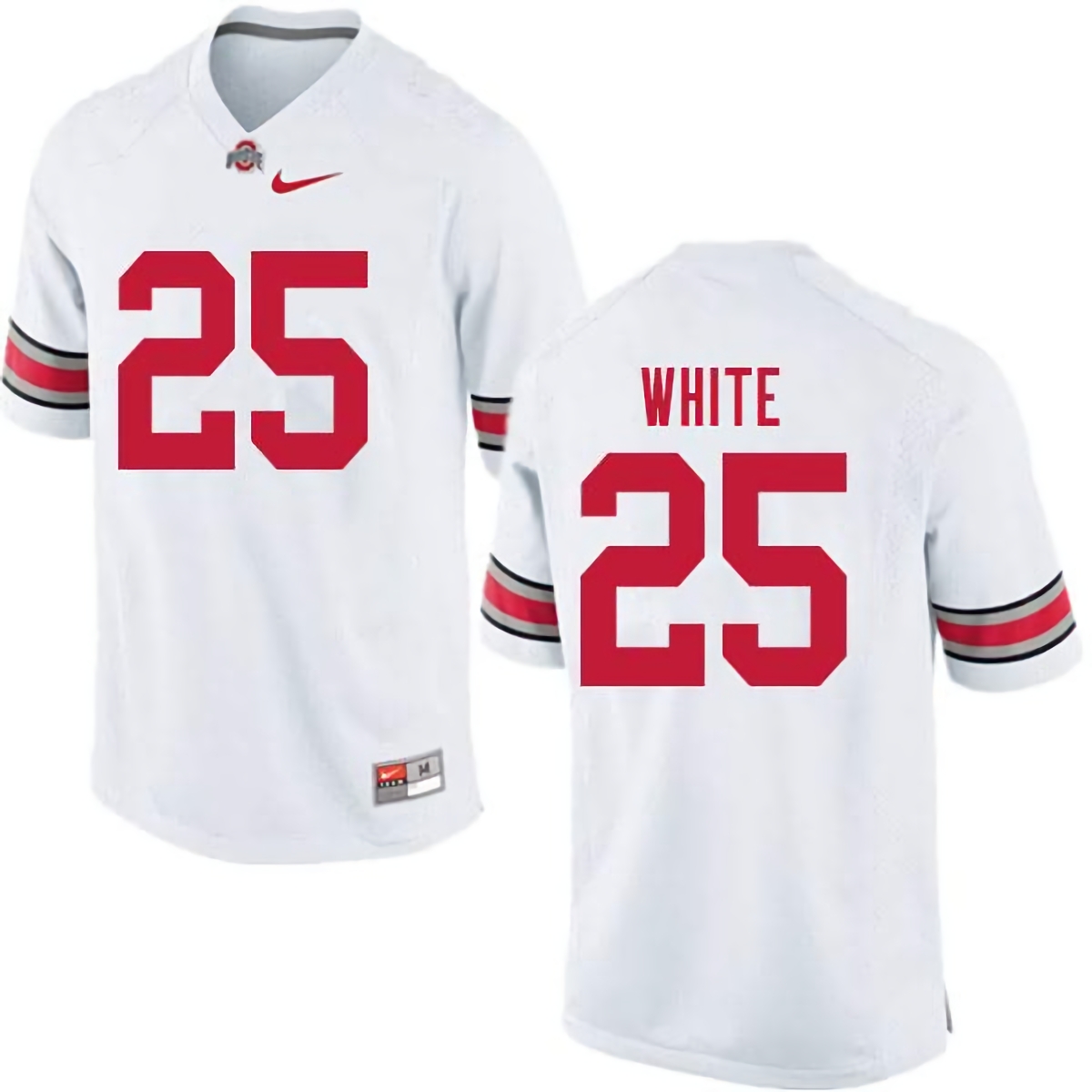 Brendon White Ohio State Buckeyes Men's NCAA #25 Nike White College Stitched Football Jersey LSH1156NU